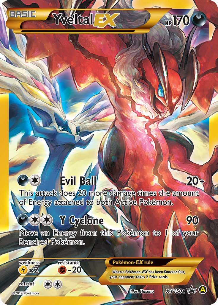 Yveltal EX Pokémon card