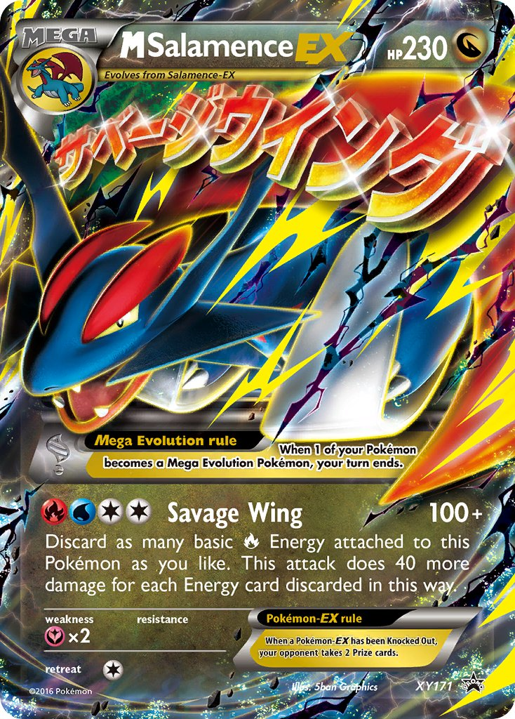 Mega Salamence EX Pokémon card