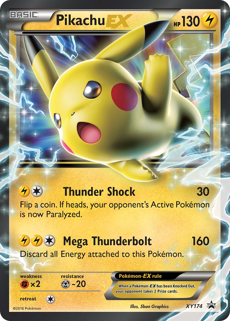 Pikachu EX Pokémon card
