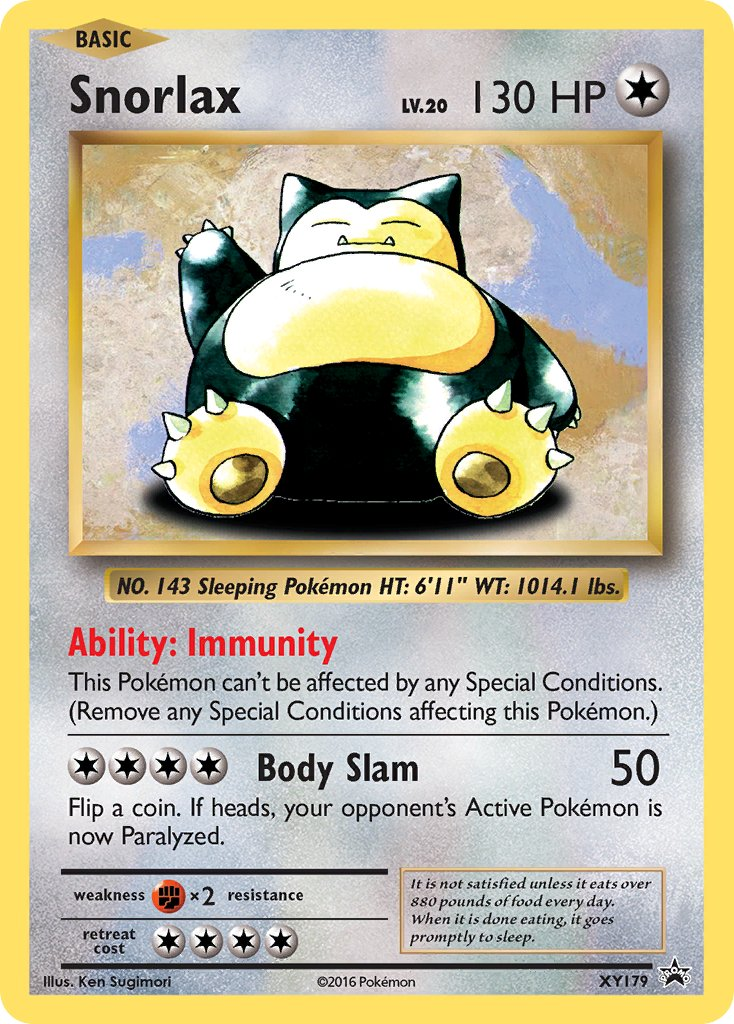 Snorlax Pokémon card