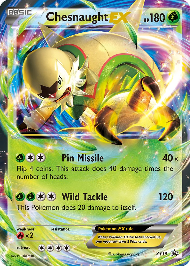 Chesnaught EX Pokémon card
