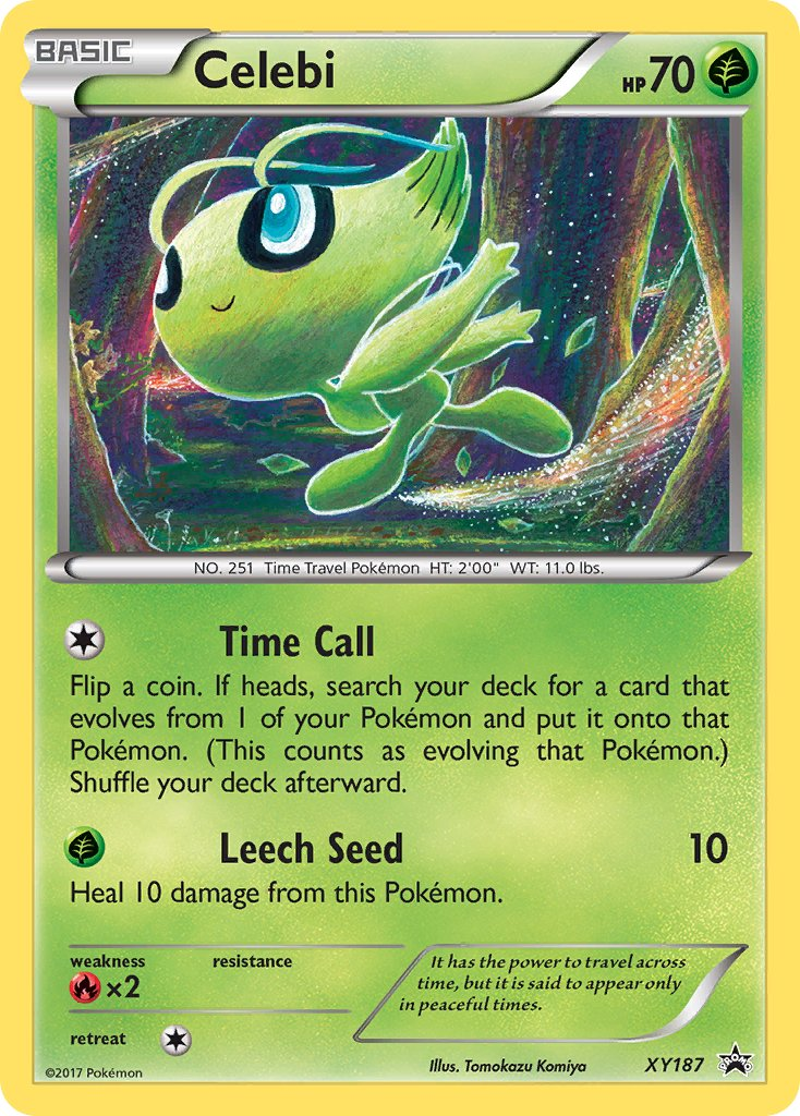 Celebi Pokémon card