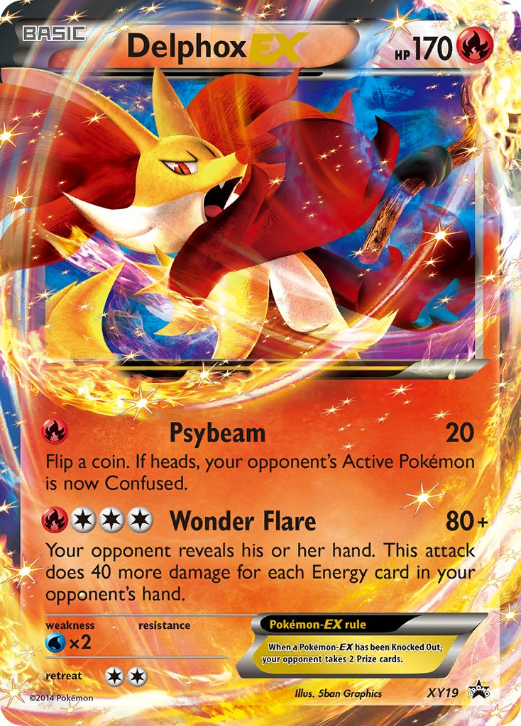 Delphox EX Pokémon card