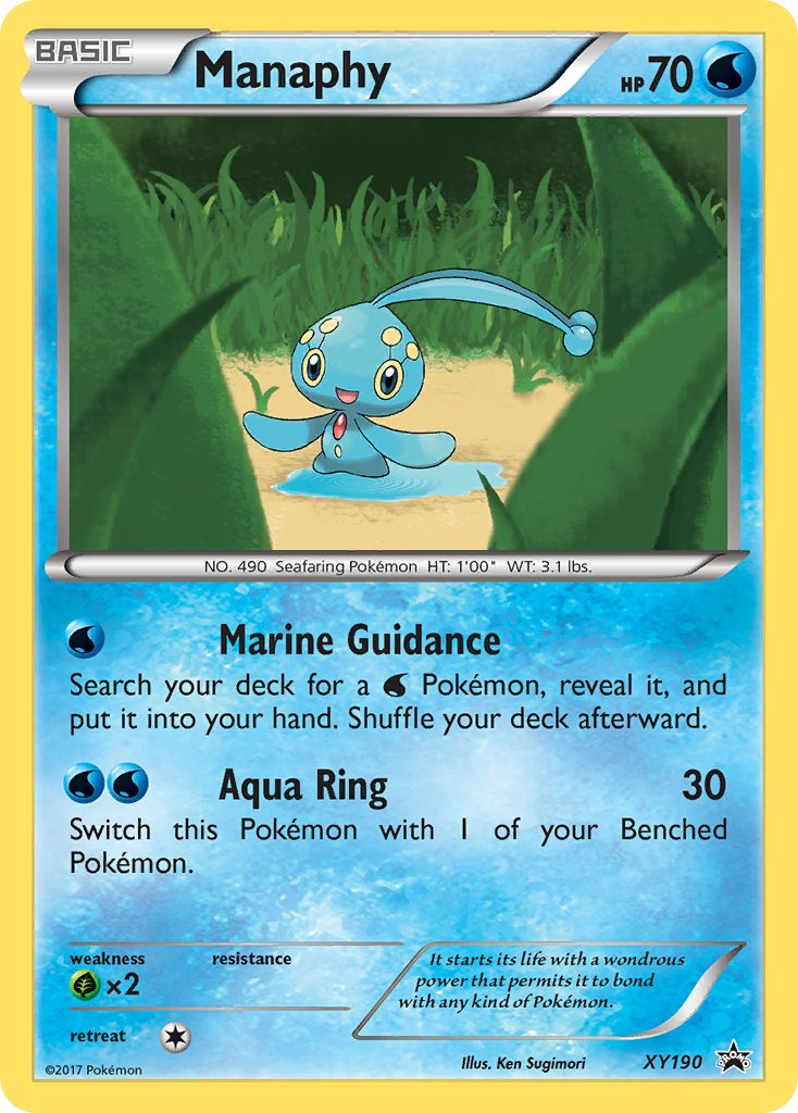 Manaphy Pokémon card