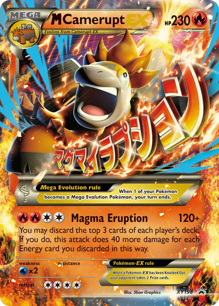 Mega Camerupt EX Pokémon card