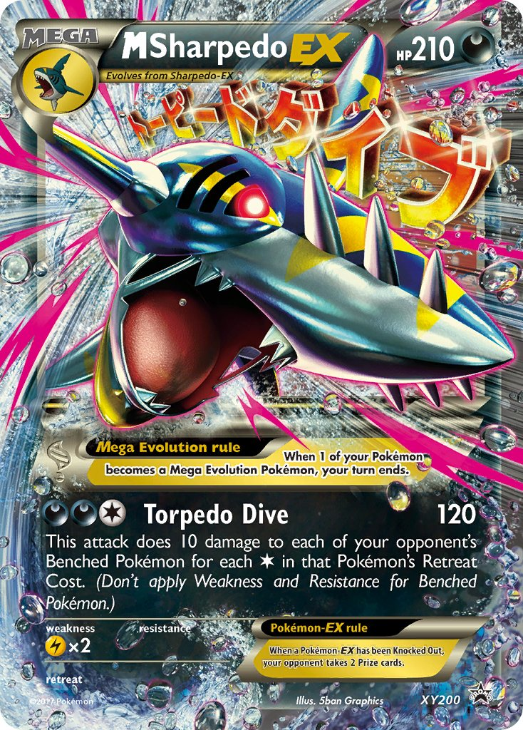Mega Sharpedo EX Pokémon card