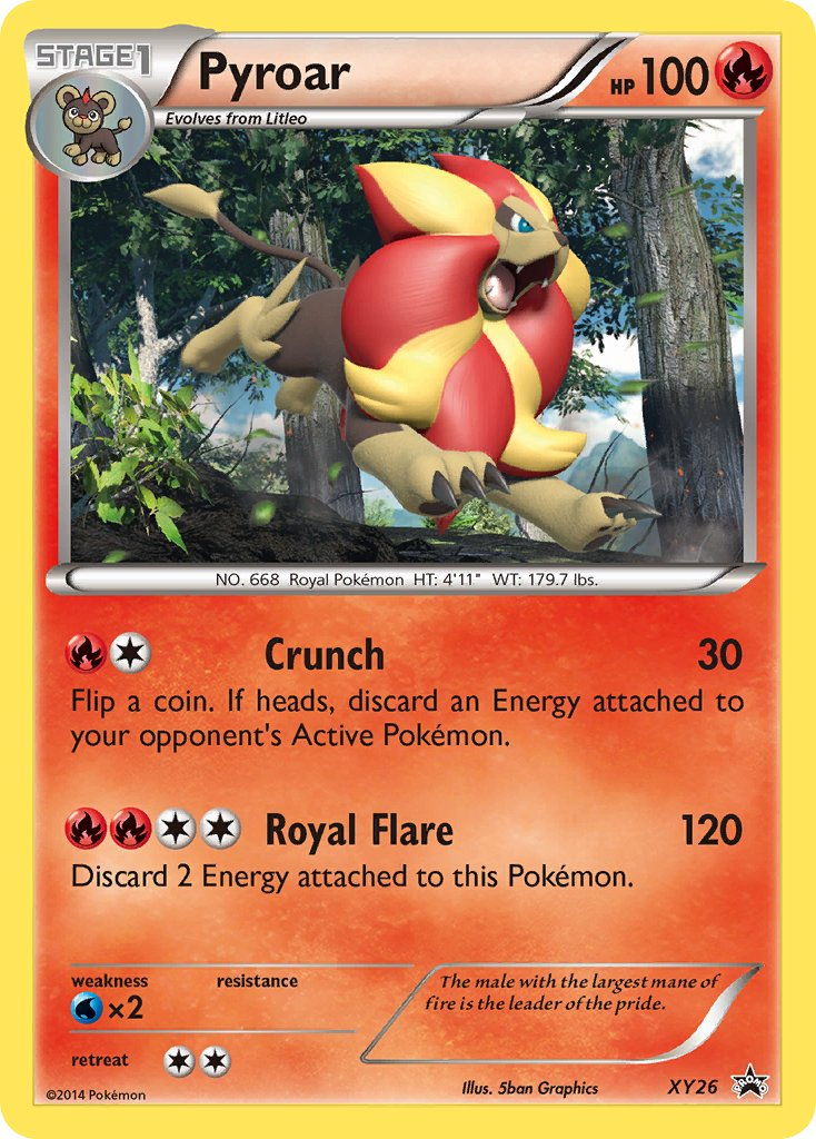 Pyroar Pokémon card