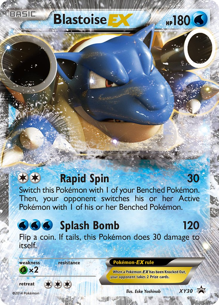 Blastoise EX Pokémon card