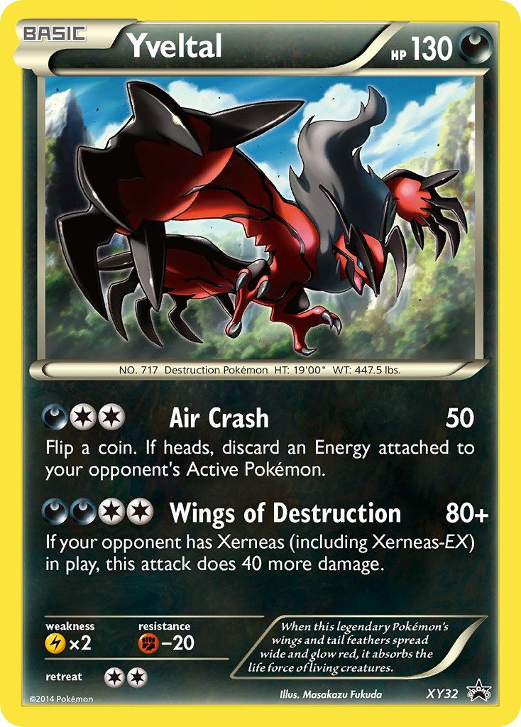 Yveltal Pokémon card