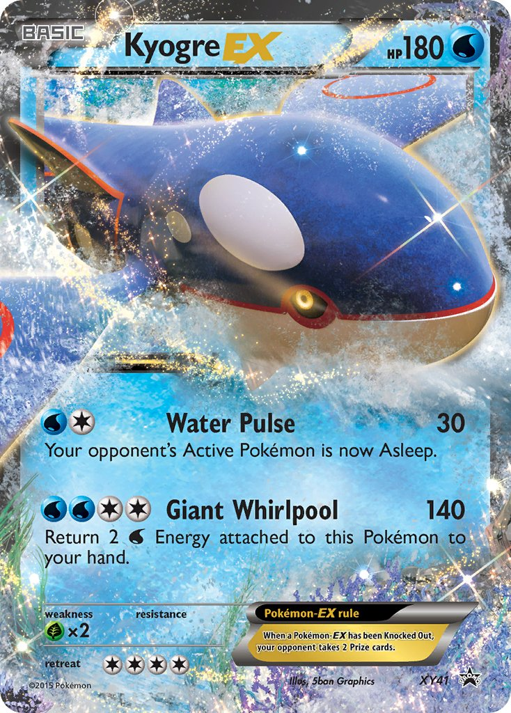 Kyogre EX Pokémon card