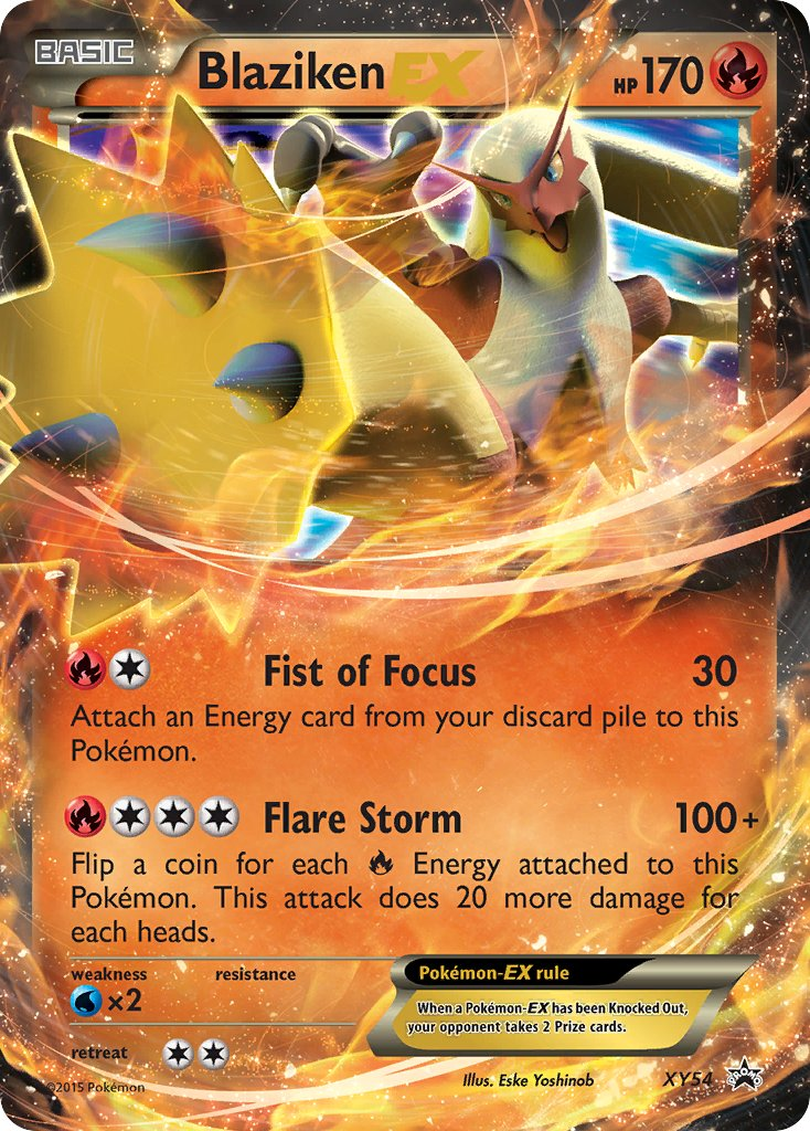 Blaziken EX Pokémon card