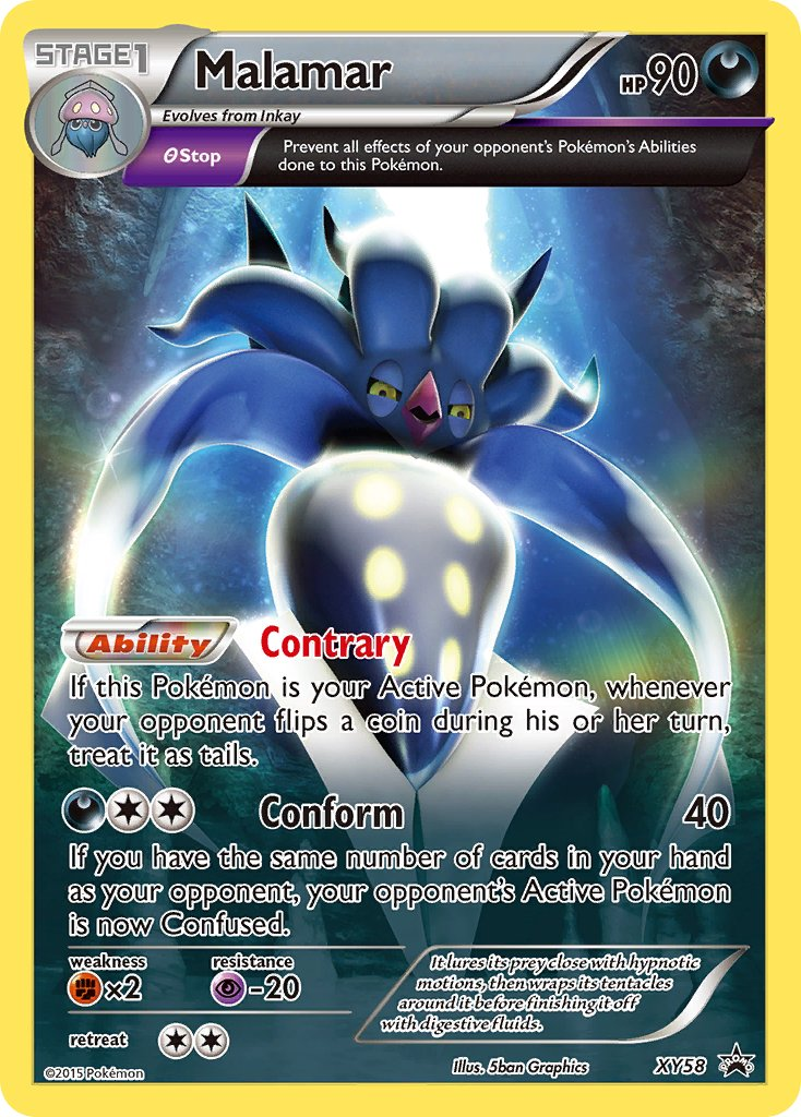 Malamar Pokémon card