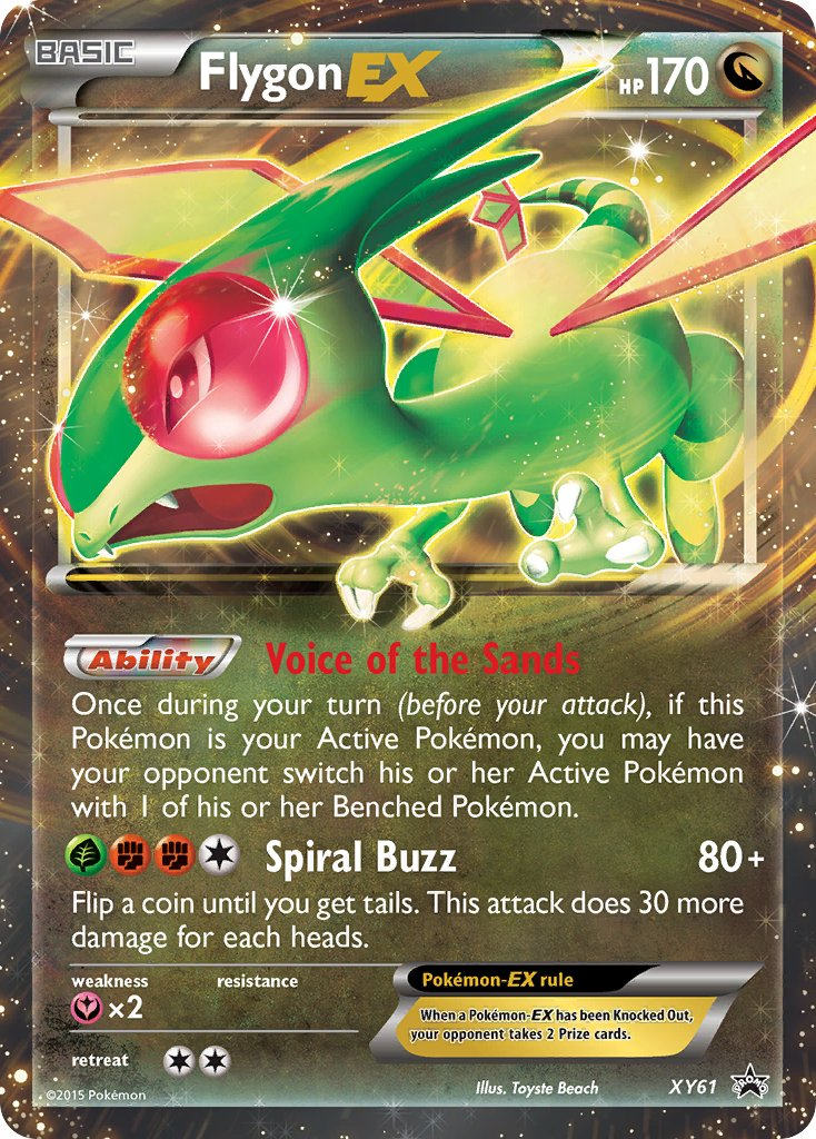 Flygon EX Pokémon card