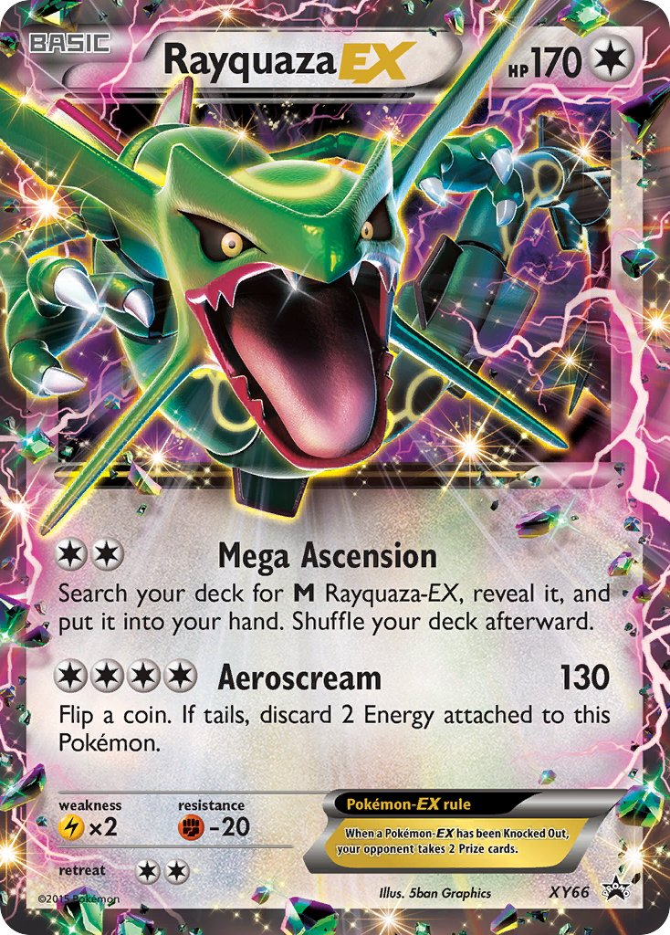 Rayquaza EX Pokémon card