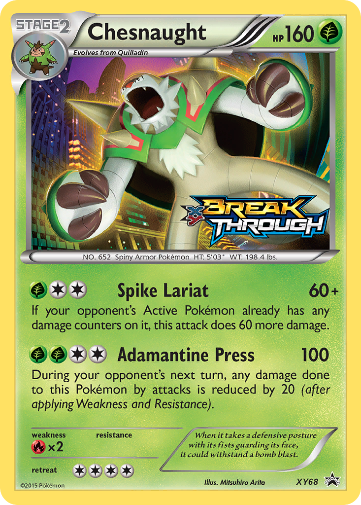 Chesnaught Pokémon card