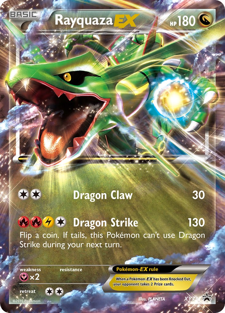 Rayquaza EX Pokémon card