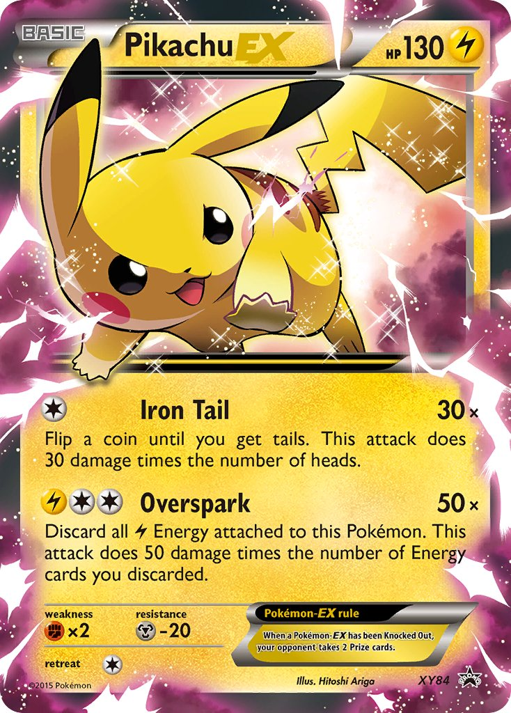 Pikachu EX Pokémon card