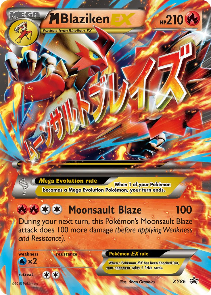 Mega Blaziken EX Pokémon card