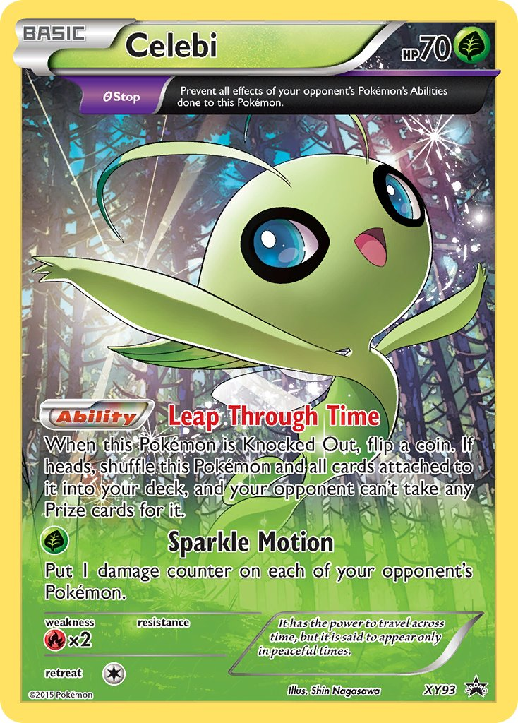 Celebi Pokémon card