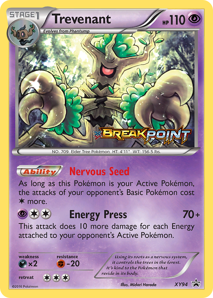 Trevenant Pokémon card