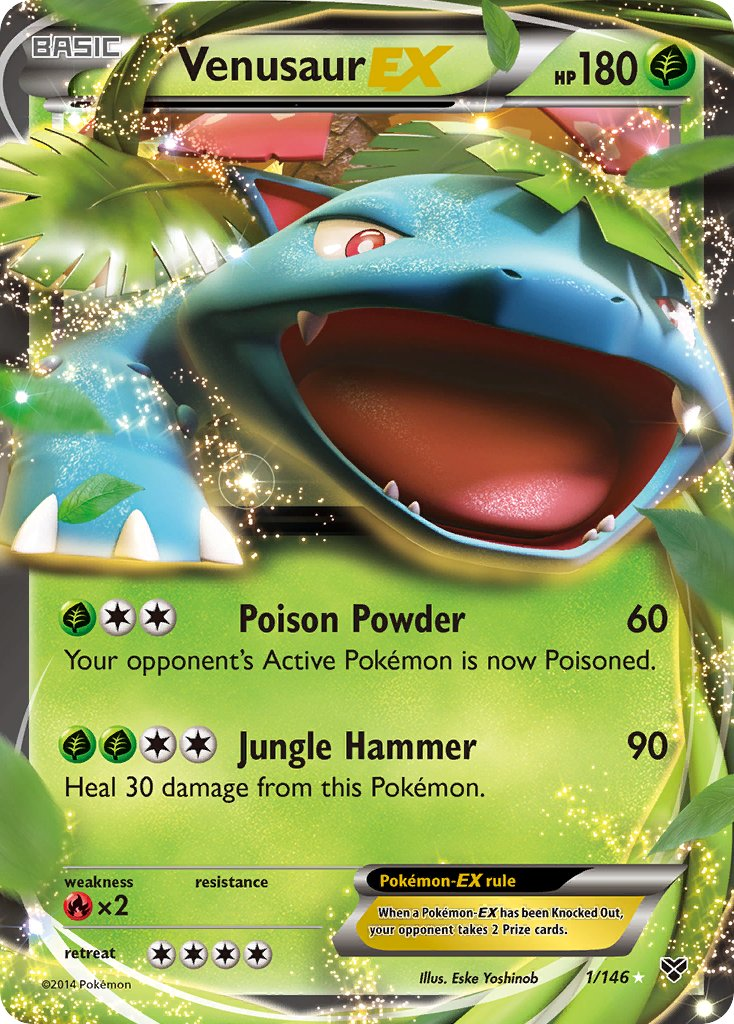 Venusaur EX Pokémon card