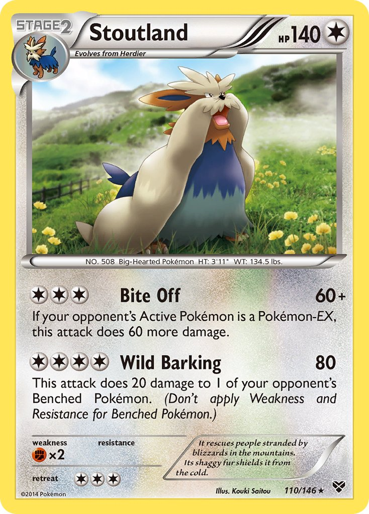 Stoutland Pokémon card