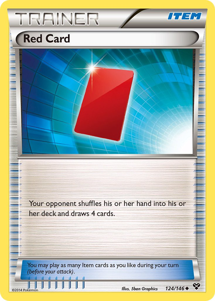 Red Card Pokémon card