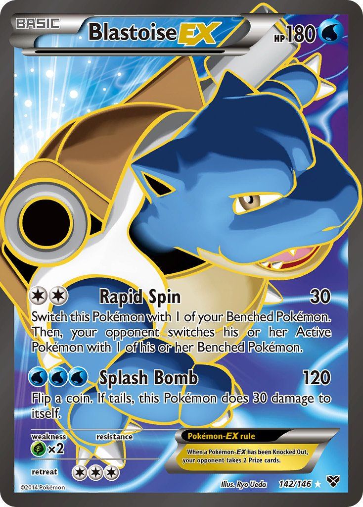 Blastoise EX Pokémon card