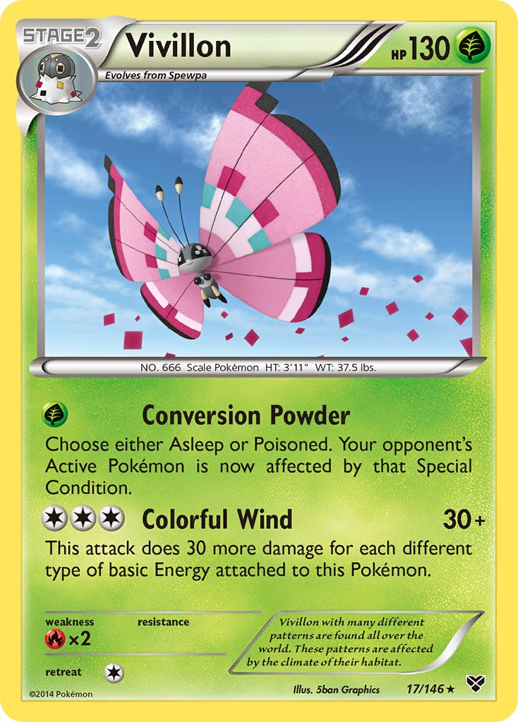 Vivillon Pokémon card