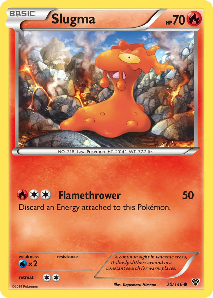 Slugma Pokémon card