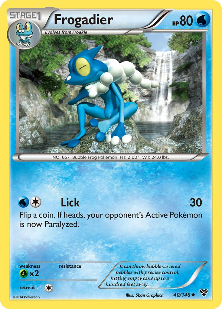 Frogadier Pokémon card