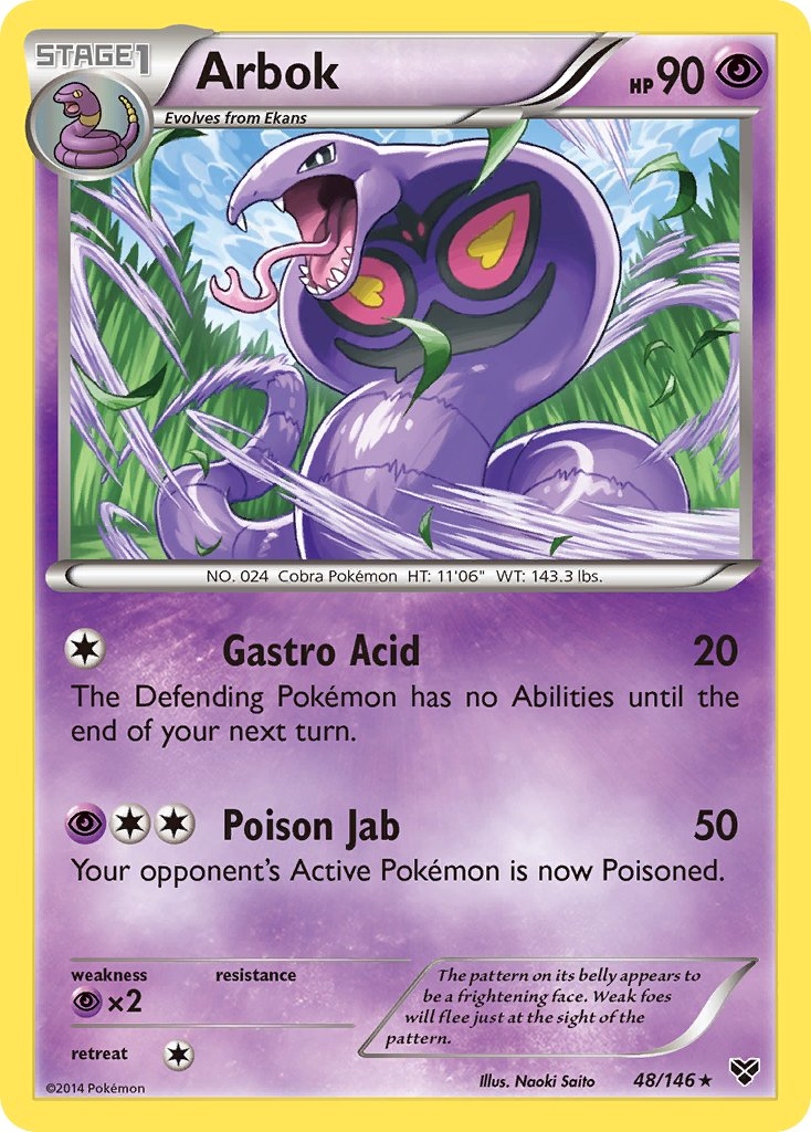 Arbok Pokémon card