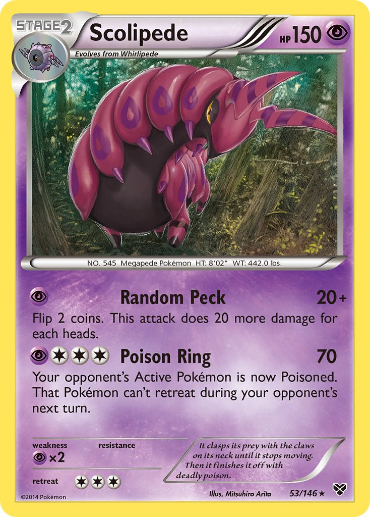 Scolipede Pokémon card