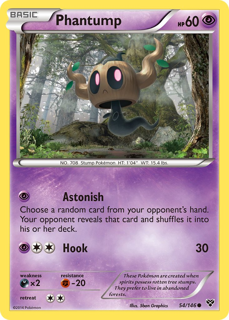 Phantump Pokémon card