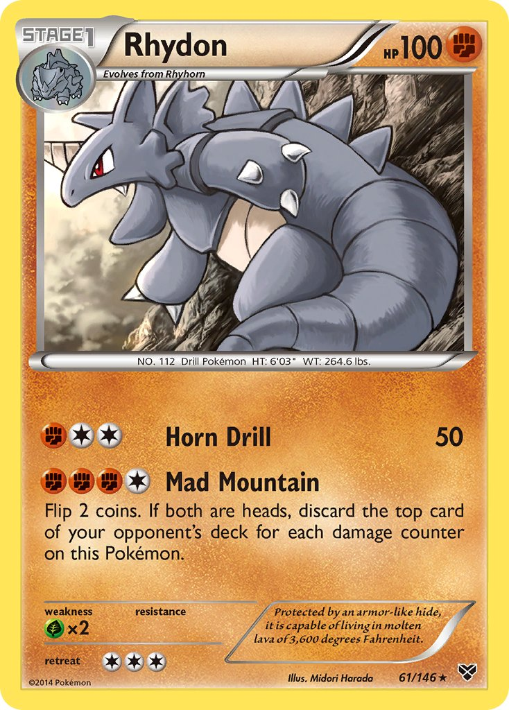 Rhydon Pokémon card