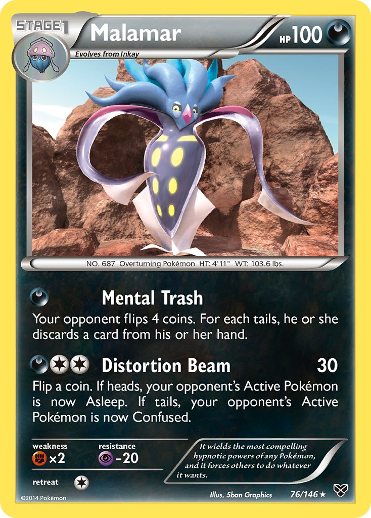 Malamar Pokémon card