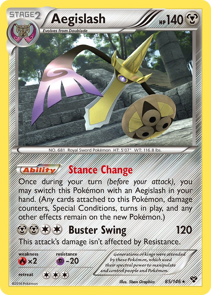 Aegislash Pokémon card