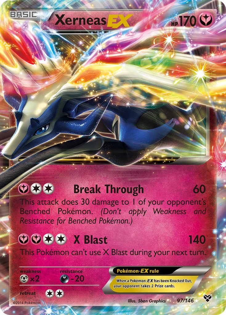 Xerneas EX Pokémon card